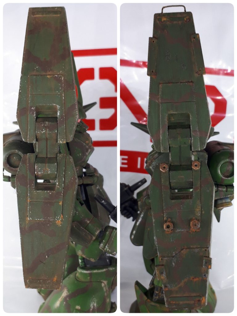 各所ディテールアップ ①シールドの比較 
向かって左側が前作です。