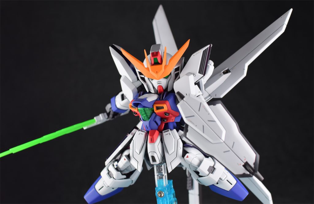 ライフルのギミックは残したのでシールド展開できます
サーベルはMGそのまま