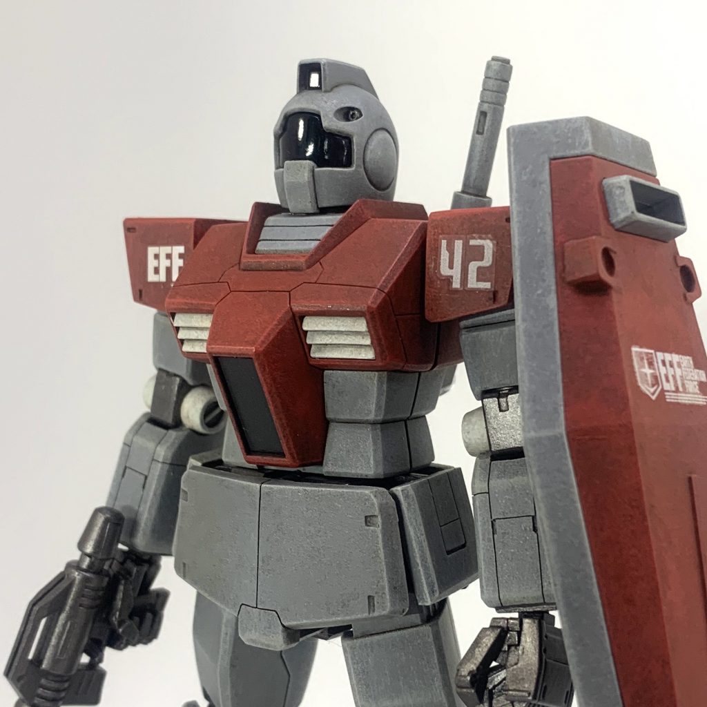 塗装はセンチネル風味。
黒下地からファレホ筆塗り🖌。ドライブラシで雰囲気重視です。