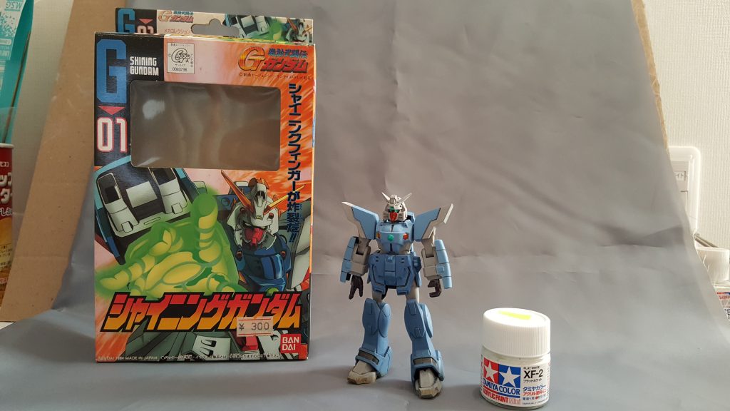 箱、本体との比率はこんな感じ

メカコレのGガンは1/144より小さかった(汗)
子供の頃に作りましたが思い出補正かかってました(笑)