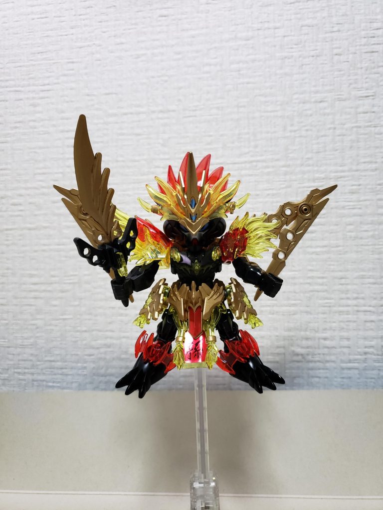 正面
金はレッドゴールド
黒はブラック
武器の黒はエナメルブラック
墨入れはブラック