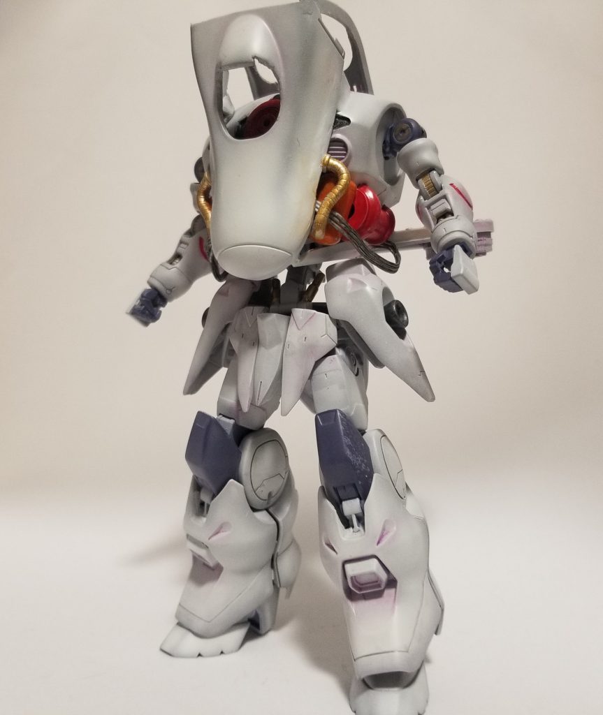 順番なんかおかしいですけど正面から
基本的にキマリスとゾゴックくっつけただけのデザインです。