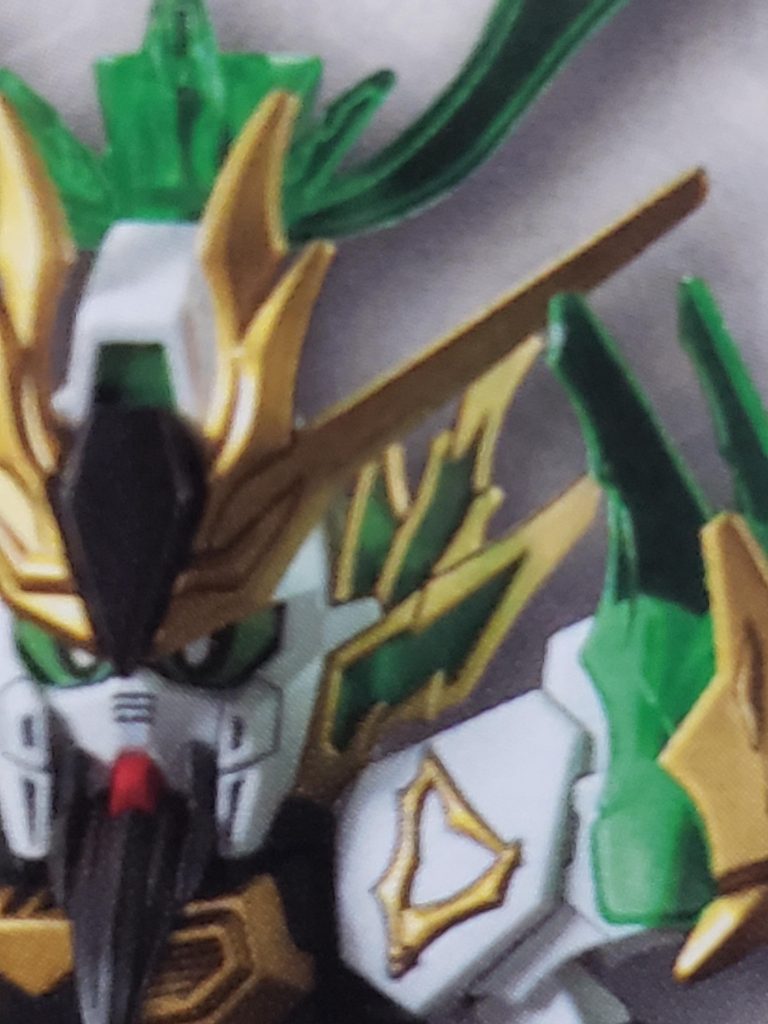 説明書より本来はこうです。関羽はもう強化決まっているし塗らずに完成としました