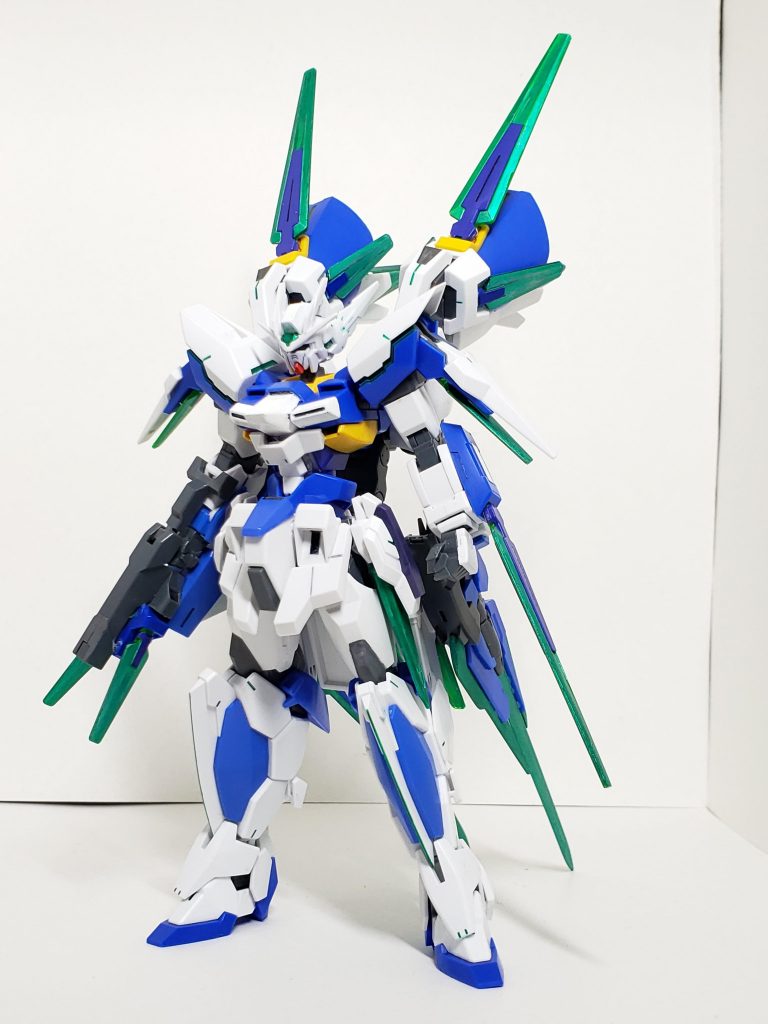 フル装備状態フロントショット
背面にかなりの負荷がかかっているため自立は不得意です…