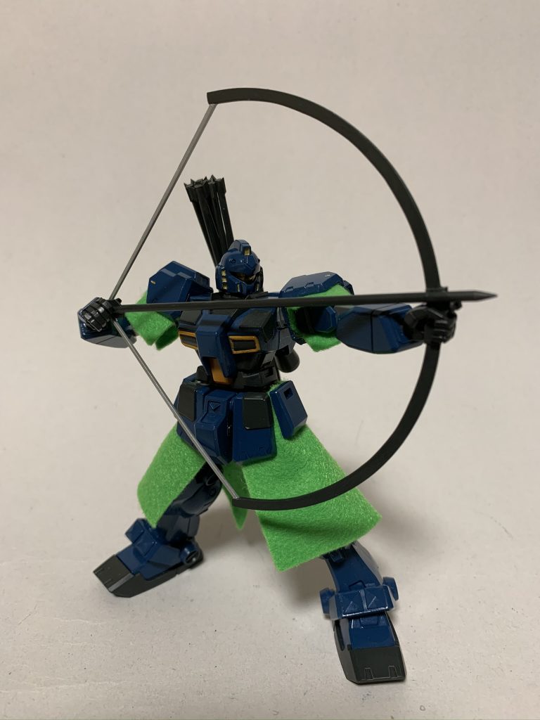 弓兵仕様。弓による射撃を行うにあたり、センサーの有効範囲の拡大が行われている。
操兵のパワーで引き絞られる弓矢の破壊力は相当なもので、操兵ワールドでの射撃武器としては破格の威力を誇る(当たればね…)