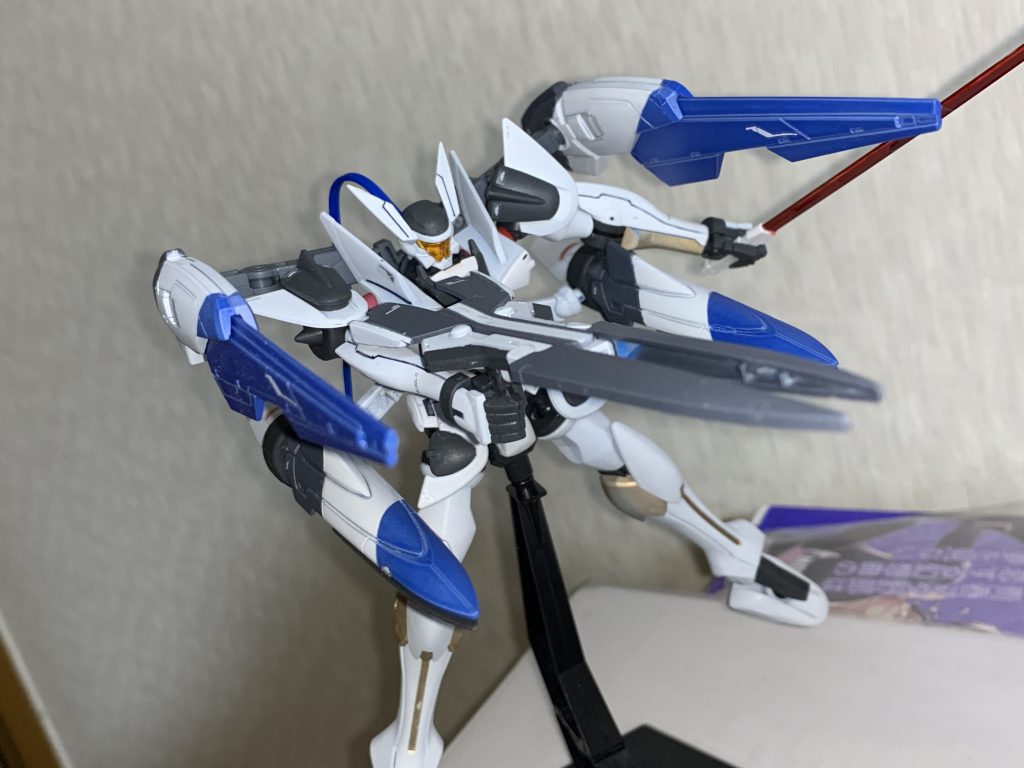 武装は基本バインダーが増えた以外はオリジナルのまま。ですがそのバインダーにより、アルヴァアルン砲の使用や粒子ビームの強化、勿論トライパニッシャーのさらなる強化も可能と火力ゴリ推しに...。バインダー有能すぎ。