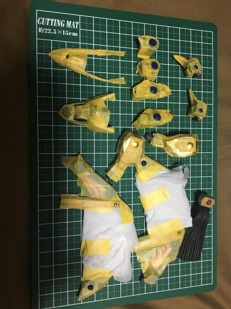 丸い所のマスキング。