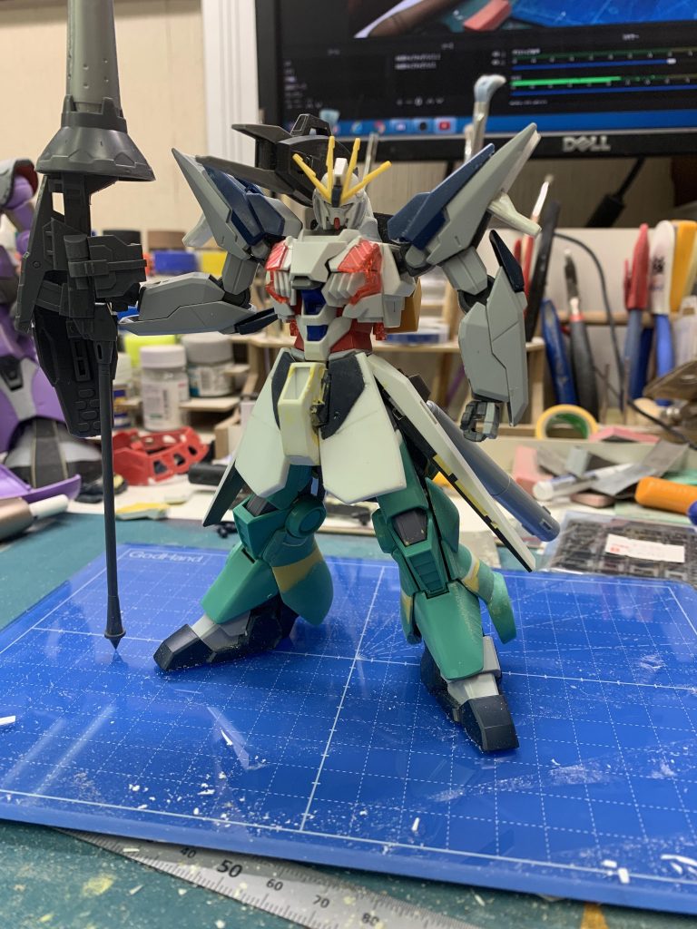 フロントアーマー製作、足延長