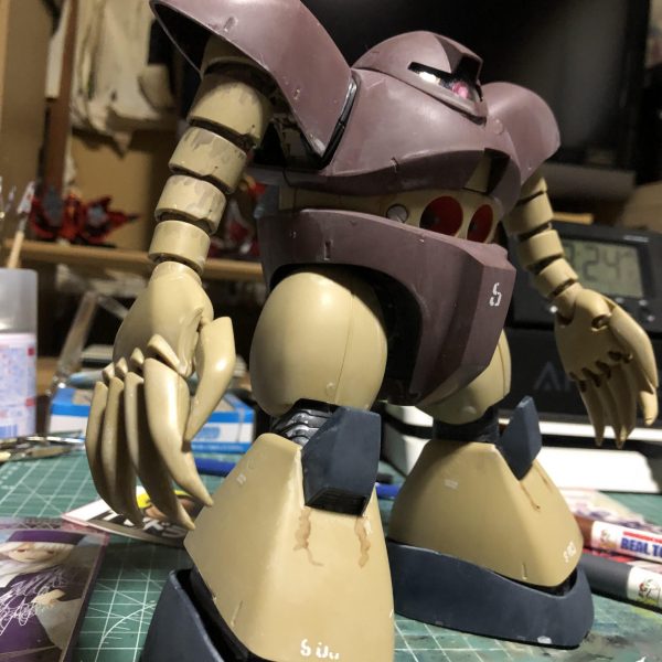 1／100ゴックの水垢ウェザリングと錆と油のウェザリングに挑戦