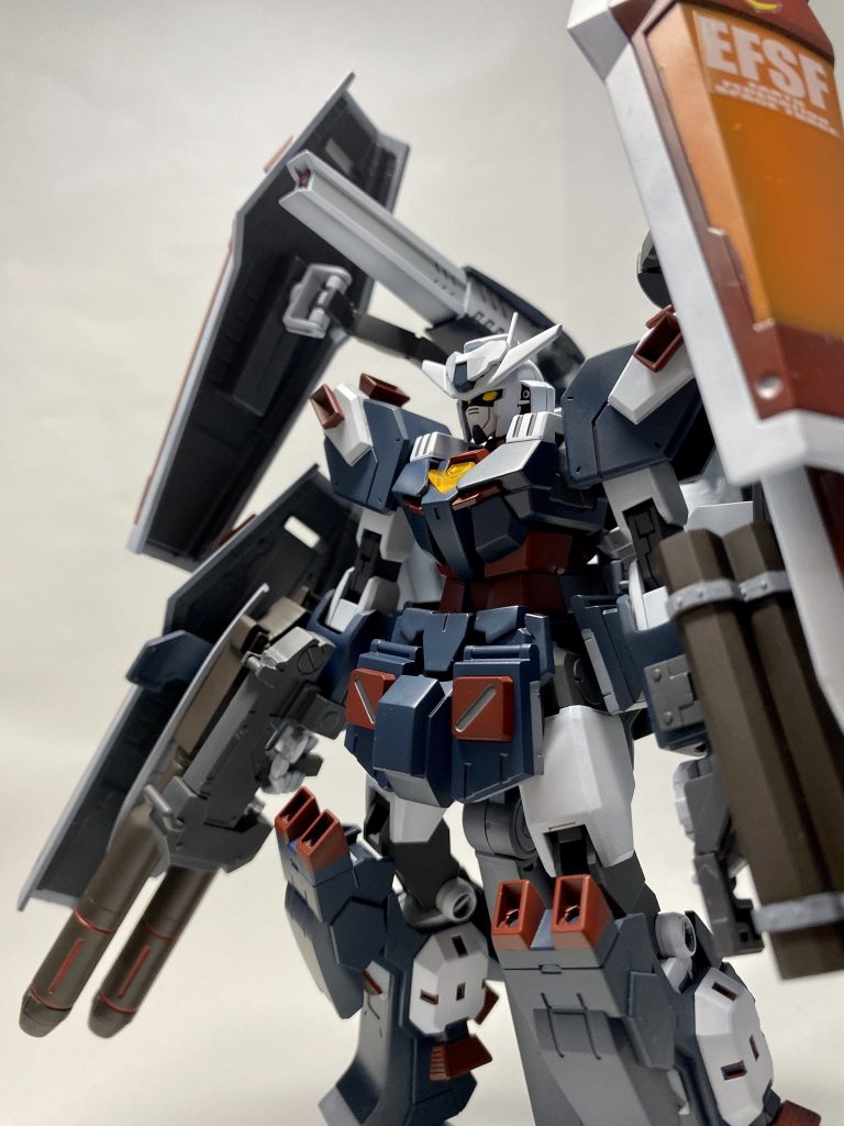 コアガンダムは膝関節が長いのそれを隠すようにしました。