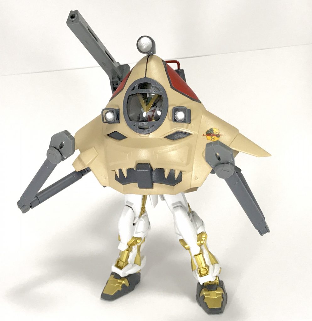 ゴールドフレームに取り付けてみました。
ゲイボルグはかなり無理矢理です。
対応してるのは、リニューアル版のHGアストレイのみです。RGなどは取り付け不可です。
資料とパーツ集めに時間かかりましたが、なんとか年を越す前に完成させる事ができました。
ご覧頂き誠にありがとうございました。
終わりです。