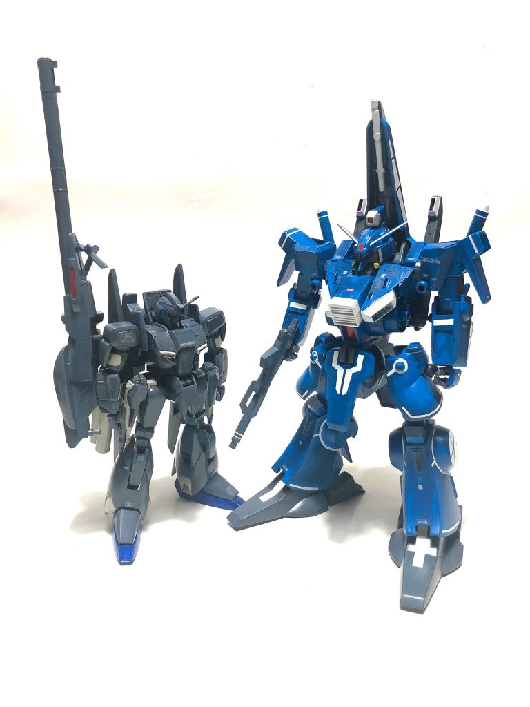 最後にゼータプラスと

ガンダムセンチネルは当時めっちゃ高い小説を無理して買ってでも読んだ思入れのある作品。
アルファ小隊とニューディサイズの戦いは模型を使って表現されていてとても憧れたものです。
その中でもガンダムマークV。

めっちゃカッコ良かったンだよなぁ。ホント。