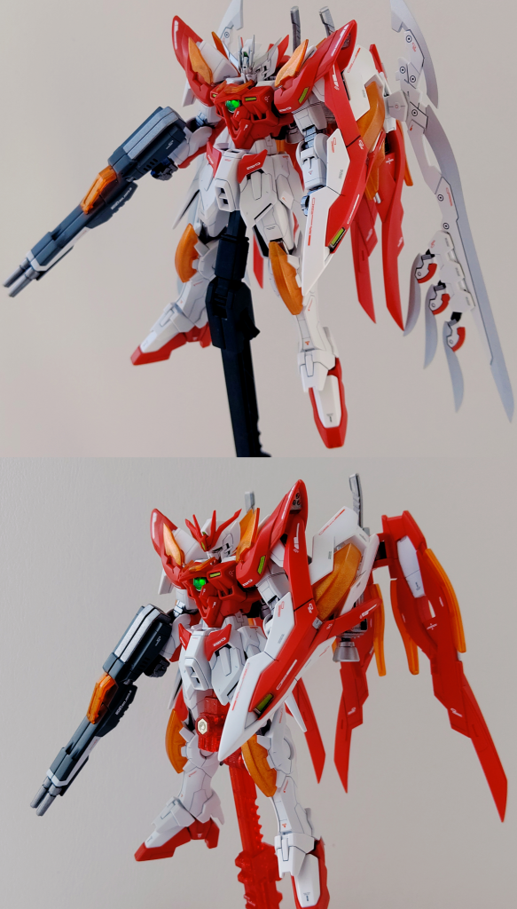 通常のゼロ炎との比較になります!
どちらもそれぞれの良さがありますのでどちらかの形態ではなく2つ並べたい、、
ゼロ炎完成時のUPはこちらになります。
よろしければご覧ください。
https://gumpla.jp/hg/328419