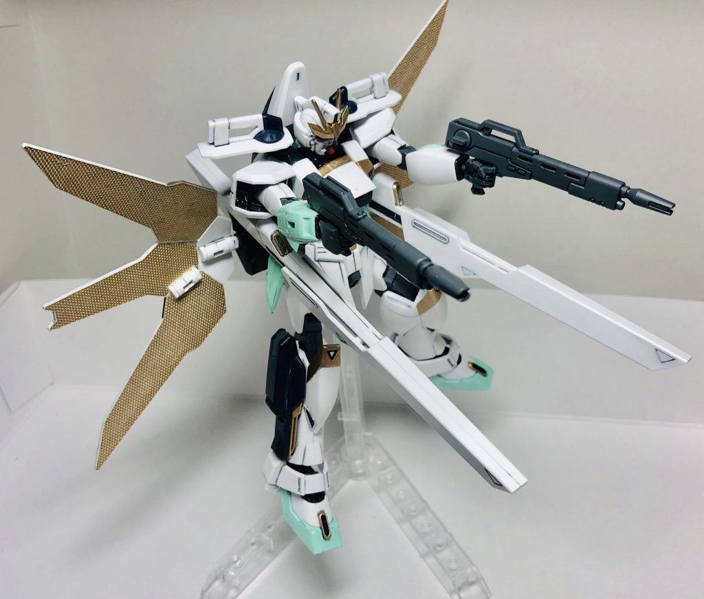 ベースにエアファイターとダブルエックスを使っているので、変形とサテライトキャノンの展開が可能です。