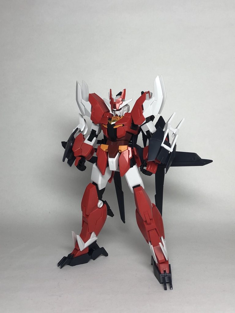 本体と武器セット合わせて1500円でこのクオリティ。合体ギミックなどとても遊びがいがありかなりお得な商品なのではないでしょうか。

冒頭にも書きましたがまだ未完成です。
今回はキャンディ塗装でメッキ仕上げに挑戦してみようと思っているので完成したらそちらも是非そちらもご覧ください！