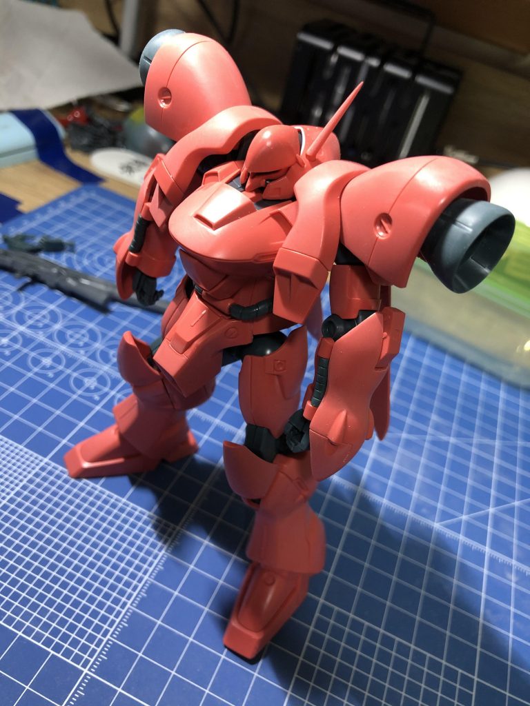 素組みの状態の写真です。