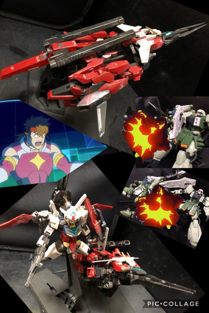 カザミ「ちっきしょおおー！敵が多すぎなんだよおっっ！ゲームバランスおかしいんじゃねえかー！Σ(´Д｀ 
そろそろヤバイぜ....。」


カザミ「うっおお、敵が！？あ....アレは....！？ヒロトの新アーマーか！？」


・インフィニティユニットファイター
新アーマー、インフィニティアーマー単体でのファイター形態。AIの自動操縦でヒロトの指示通り動く。高い機動性とハイメガキャノンを持ち、遠距離からの砲撃が可能。


カザミ「お！？ヒロトの方に飛んでった....！まあ、とにかく助かったぜっっ！」