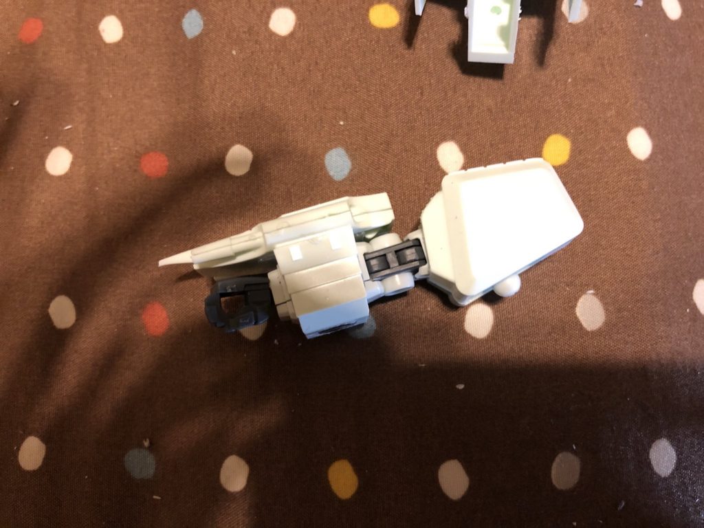 腕部制作過程。二連装ビームキャノンのリストバンドにもマグネットを埋め込み。 