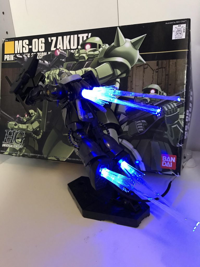 エフェクトはuvレジンと光ファイバーにて製作