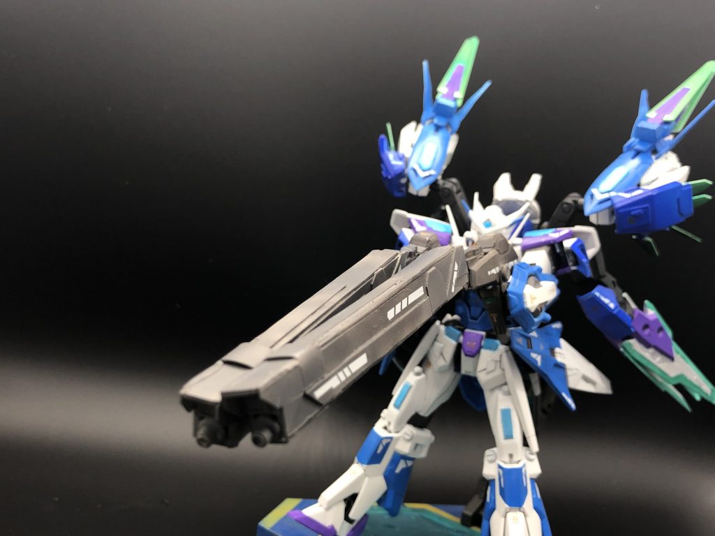 先程お話したロングライフルは銃身に接続してツインバスターライフル風にできます( ´ ꒳ ` )ﾉ