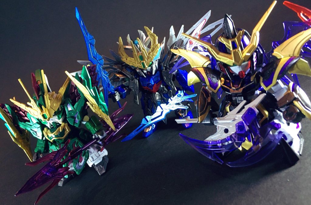 曹操ウイングガンダムや張郃アルトロンガンダムとの演者の関連を想起させるガンダムデスサイズ(EW版)で参戦しました。