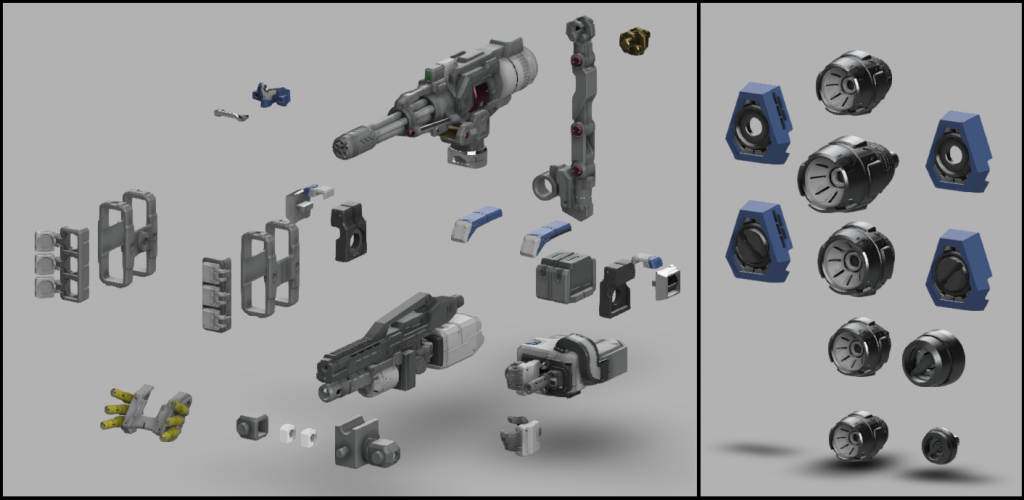 追加パーツはfusion360で制作しました