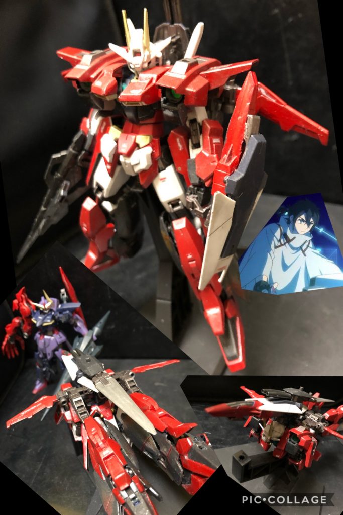 カザミ「えええっマジか！？可変したあー！」
oyz「ハハハ！逃げるか！」

ヒロト「....そこだ....！」
oyz「なああにいいいいーーっ！！」

カザミ「可変形態からMS形態に戻りつつの抜刀っ！マジかよおー！！」

ヒロト「....本物の様なキレが感じられない....。借り物の機体じゃそこまでの様だな.....。」
カザミ「いやったぜえーっっ！コレでミッションクリアだぜええーーーっ！！」