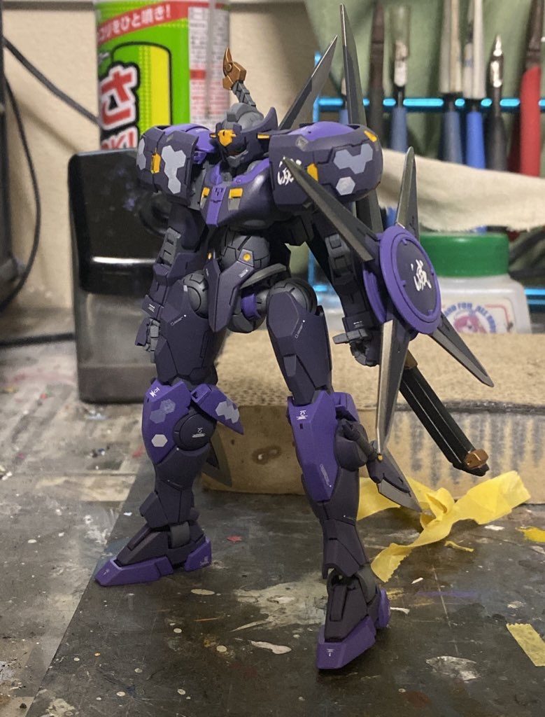 塗装完了後。マフラーなし