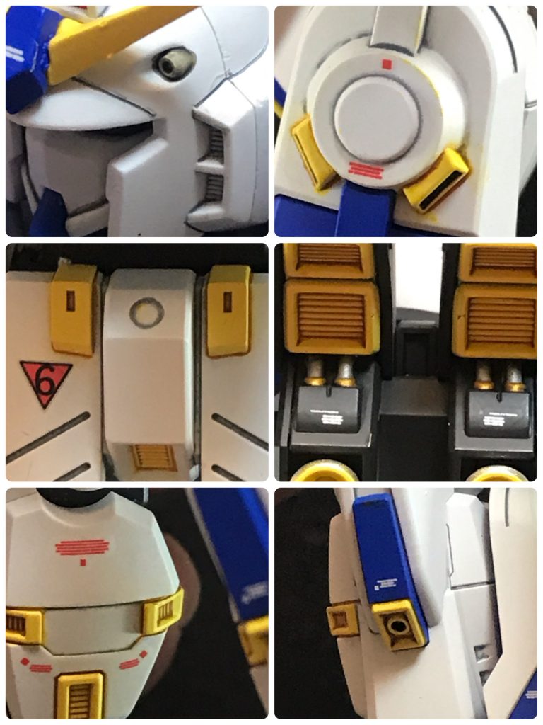 部分塗装箇所が多い(おまけにマスキングしづらい。)頭部の合わせ目消しはやめておきました。