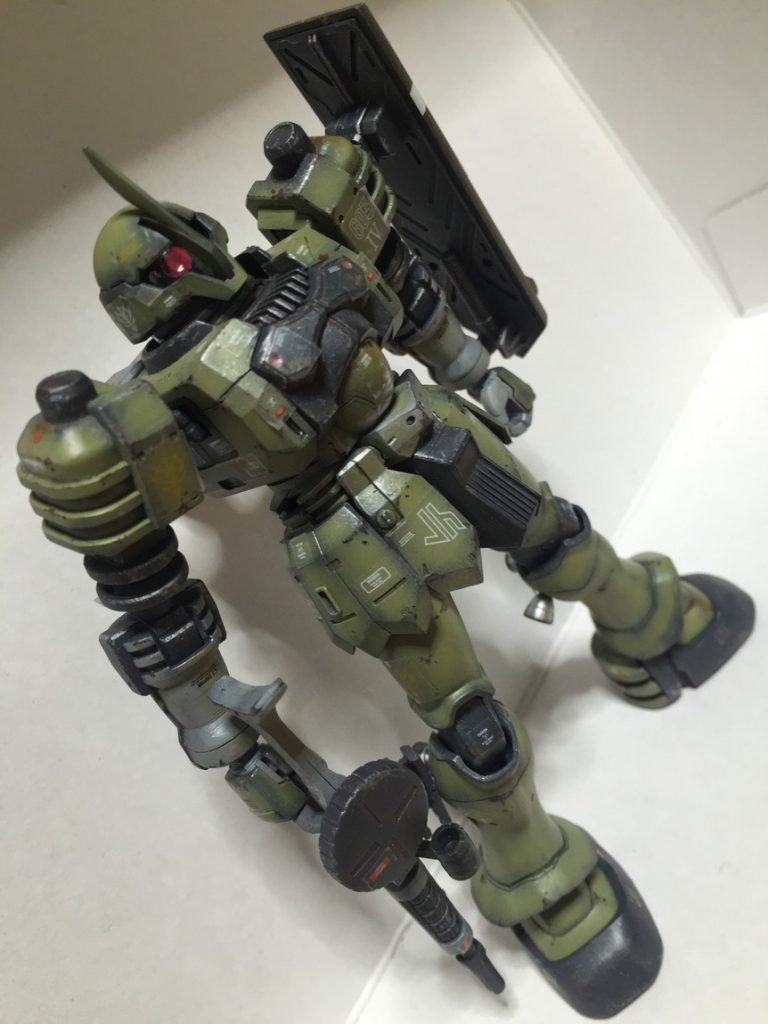 ドライブラシ、フィルタリング等々で汚してみました。