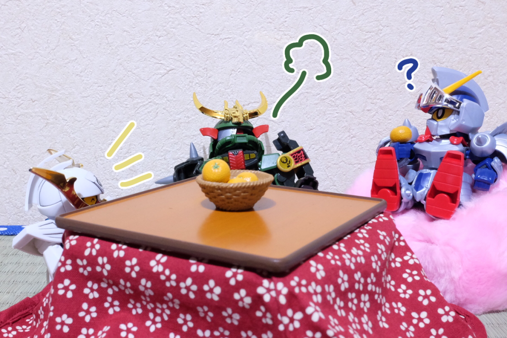 殺駆:いやしかし、今年は色々あったな…
騎士:そうだっけ?
武者∀:色々あったおかげで、ぼくたちは今ここに住んでいるんですよー
殺駆:元はといえば、ここは私の家だったんだがな。騒がしいのも、慣れれば案外心地がいいな