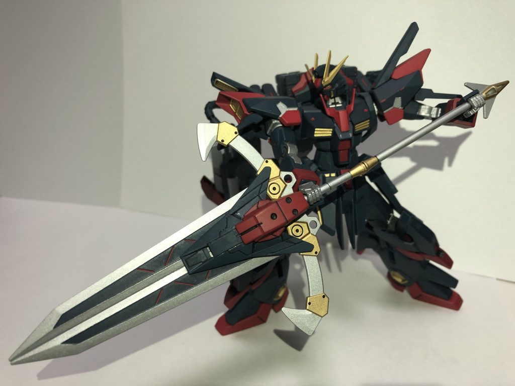 バスターソード(槍型)
バックパックにマウントしている残りの柄を繋げたのがこちらです。