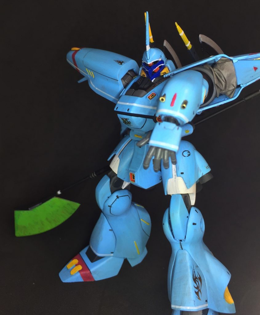 NT1にやられた事はやり返す。
左腕は速射砲は真鍮パイプ1.6φを使用