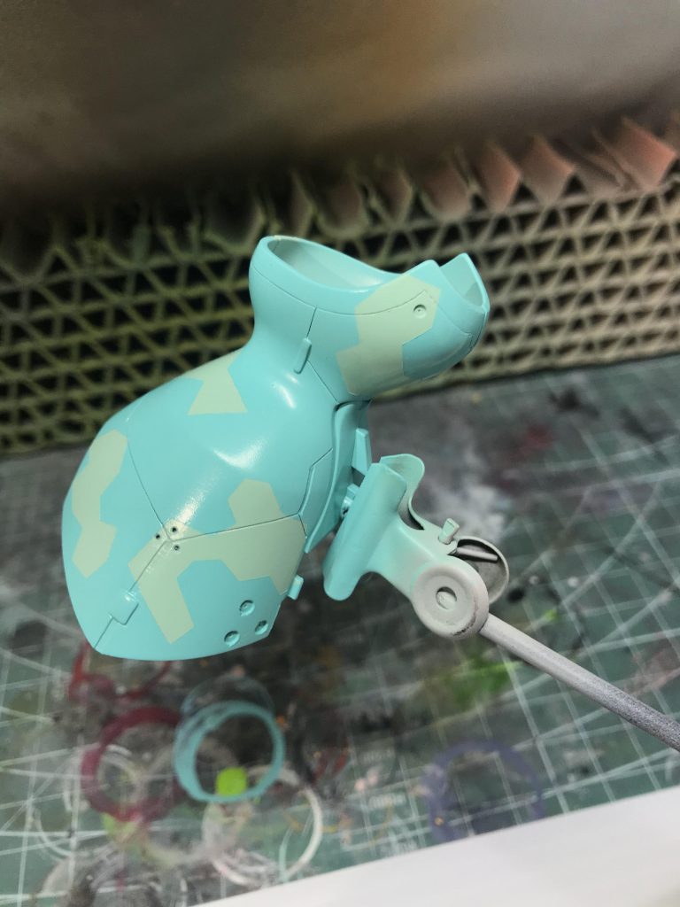 バーチャロンカラーフレッシュミントグリーンで2層目。