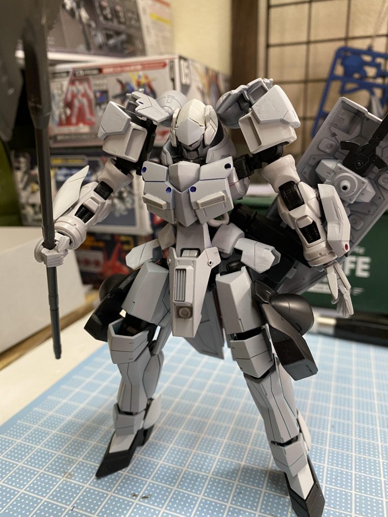 サフを吹いたところ。