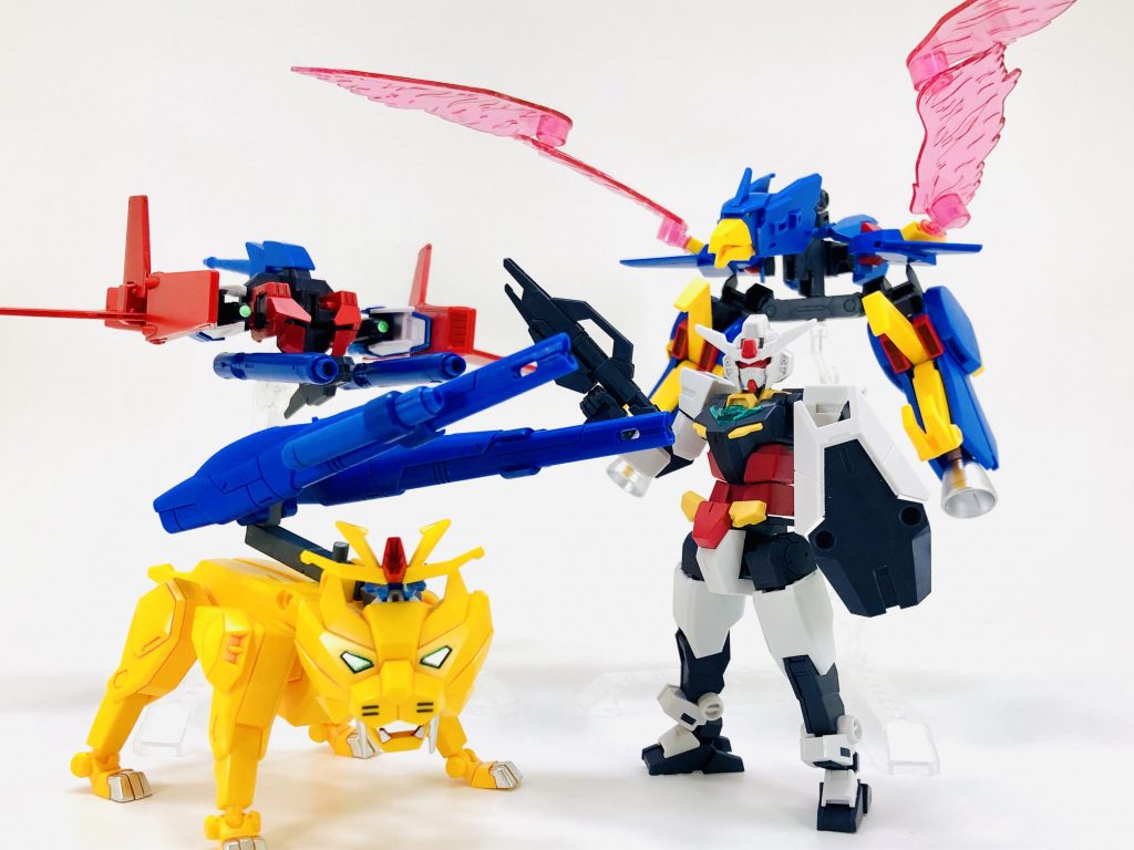 3機のトライアーマーズがコアガンダムに合体！