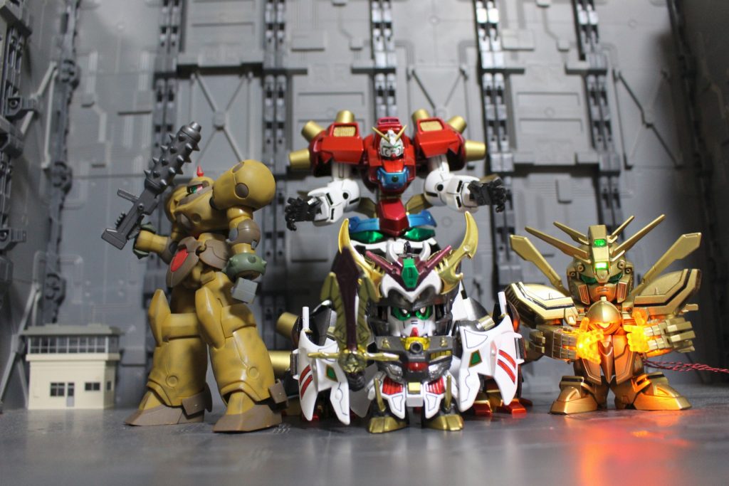 お友達と記念撮影
ガンダムファイト〜レディ〜ゴ〜〜!!