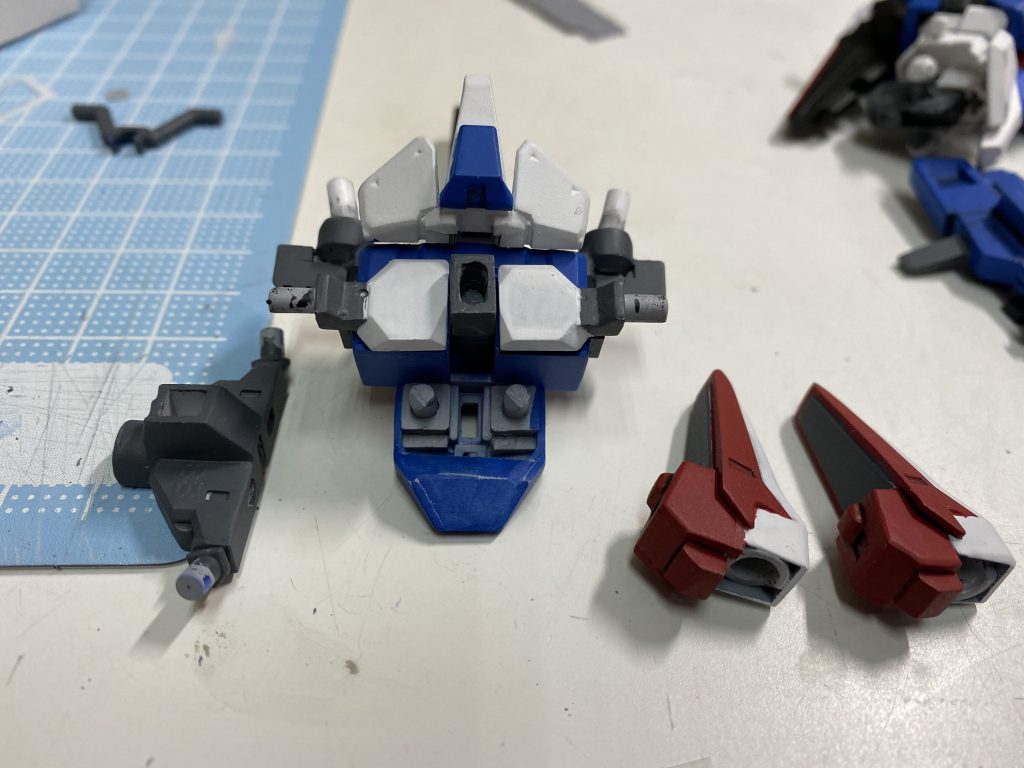 フレームの裏側。バックパックをつける位置はそのままです。