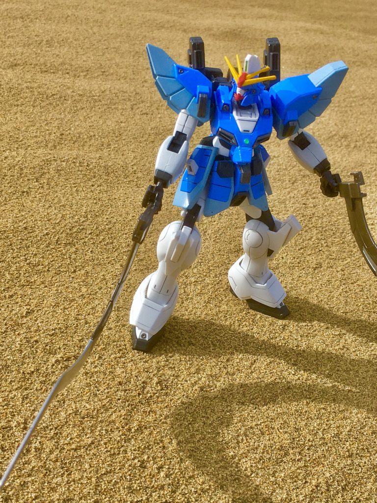 飛翔してるポーズ用にアクションベースも併せて持って行きましたが、そーゆーのは無粋な感じがして立ち姿のみにしました。