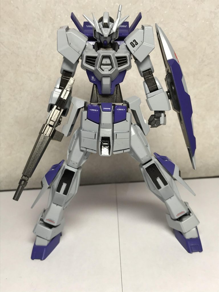 正面からです！完全にカラーはG3を意識してますw
ラーガン機が2号機のため3号機もあるだろうという感じの設定です。