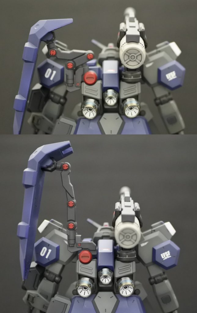 ・シールド接続アーム
可動軸に2mmポリパーツを仕込んでいます