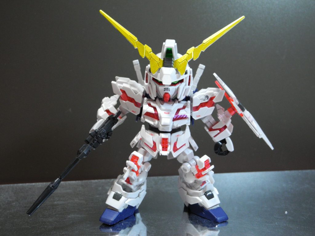 正面から。
サイコフレームにアメジストパープル塗ってみました！