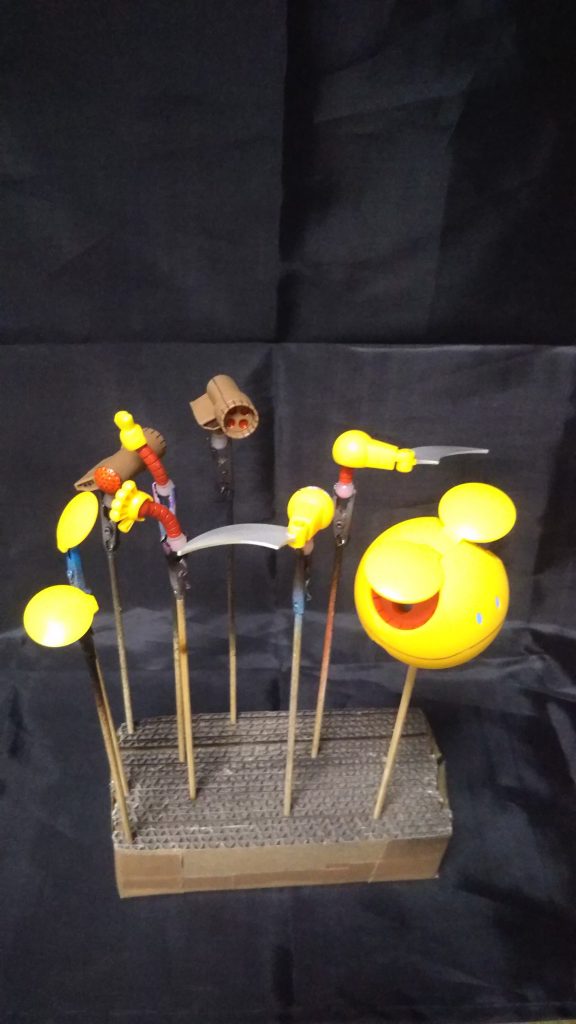 トップコート前の串刺し状態❕