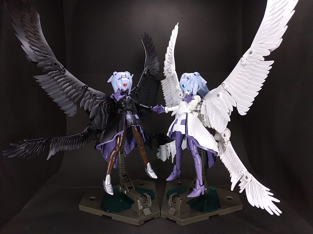 黒と白の女の子といえば、このポーズかな～
「プリキュア マーブルスクリュー」です。