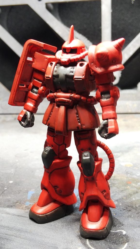 ガシャプラシャア専用ザクⅡ–2枚目/制作者：フルアーマプドウ