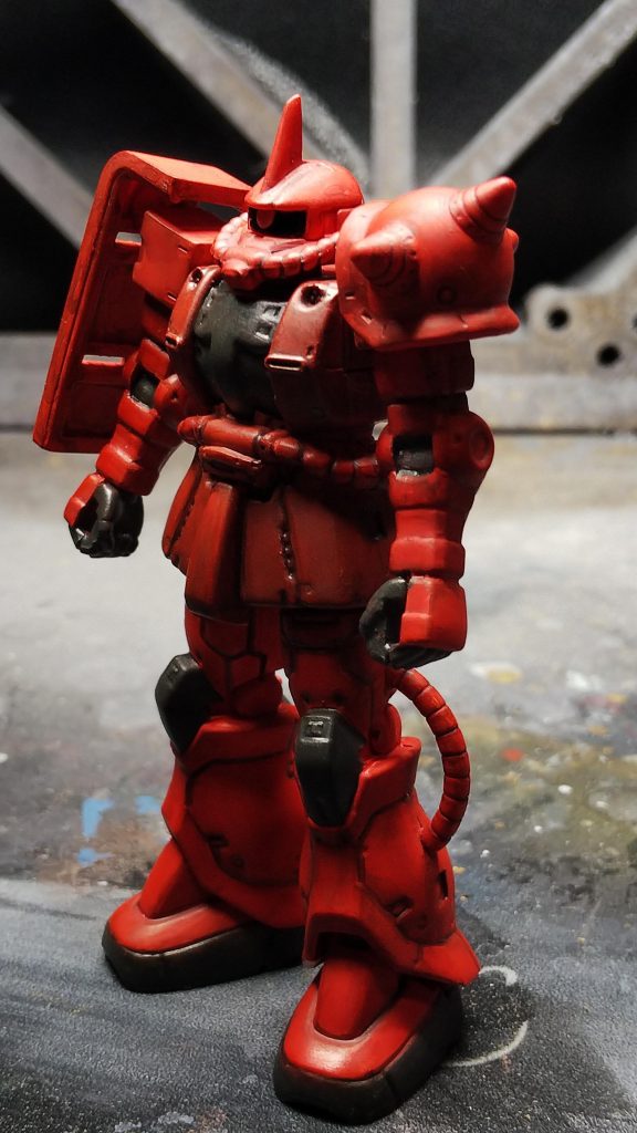 ガシャプラシャア専用ザクⅡ–3枚目/制作者：フルアーマプドウ