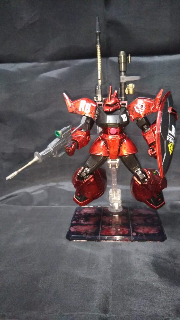 令和最後の作品もＧフレームで、最初からアレンジされたキットは塗装で遊べますよね、今回は初のラップ塗装です。