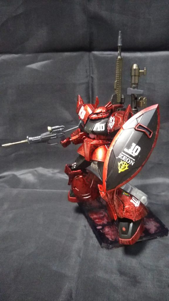 行き当たりばったりで始めましたが、満足な出来上がりです。この技術をHG、MGで活かせればいいな。