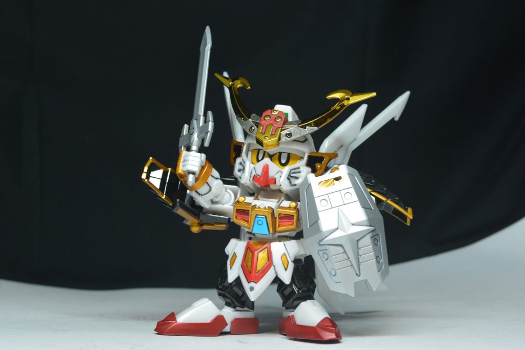 ## ポーズ2

銀狼の剣を掲げて