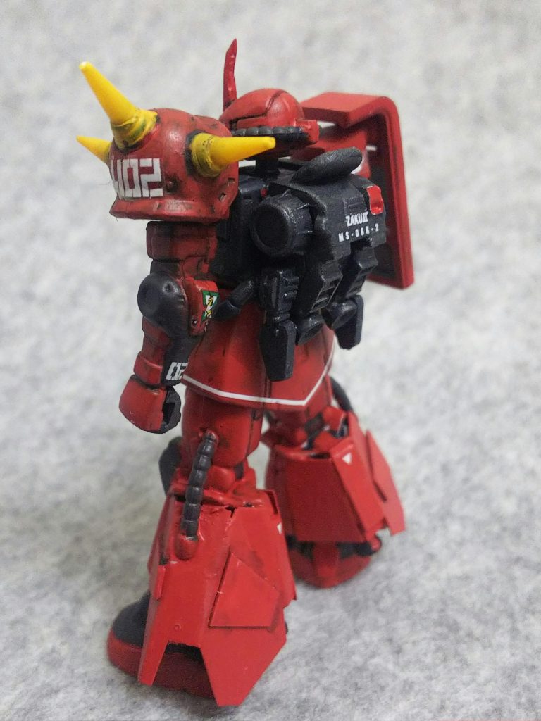 ガチャプラ改造ジョニーライデンザクⅡ–4枚目/制作者：みっつ